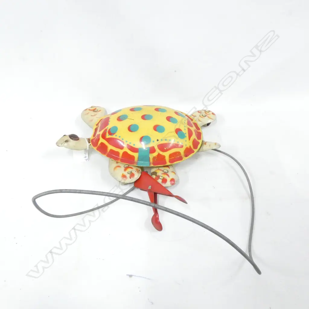 MOBO TORTOISE TOY WITH SPRING HANDLE - WORKING - L. 260MM Image 1++